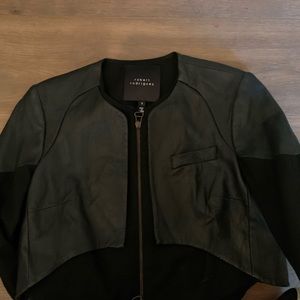 Robert Rodriguez size 6 black leather jacket
